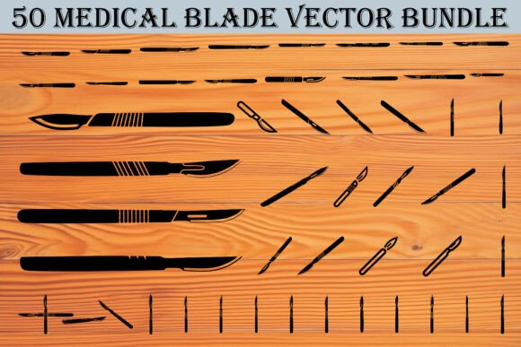 50 Medical Blade Vector Bundle