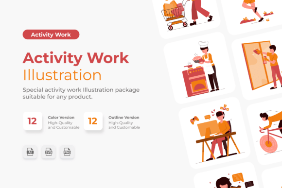 Activity Work Illustration: Enhancing Visual Communication for Professional and Daily Tasks