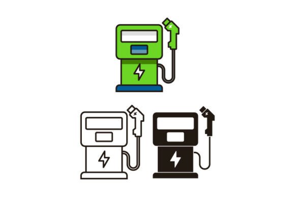 Electric Vehicle Charging Station Icon