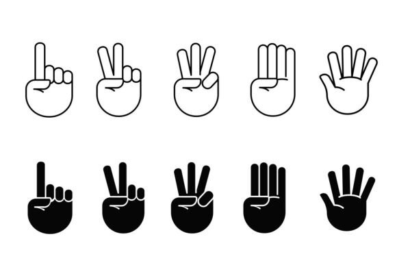 Hand Counting Gestures from One to Five
