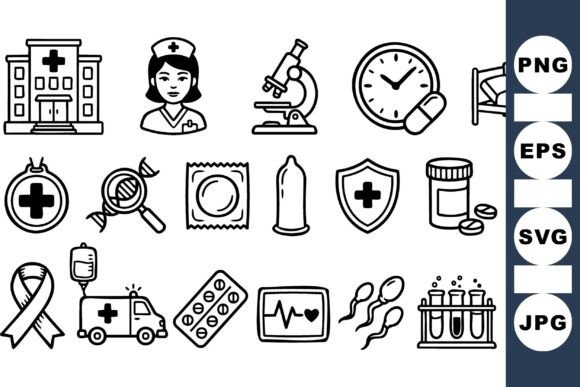 Medical Health Care Icon Set